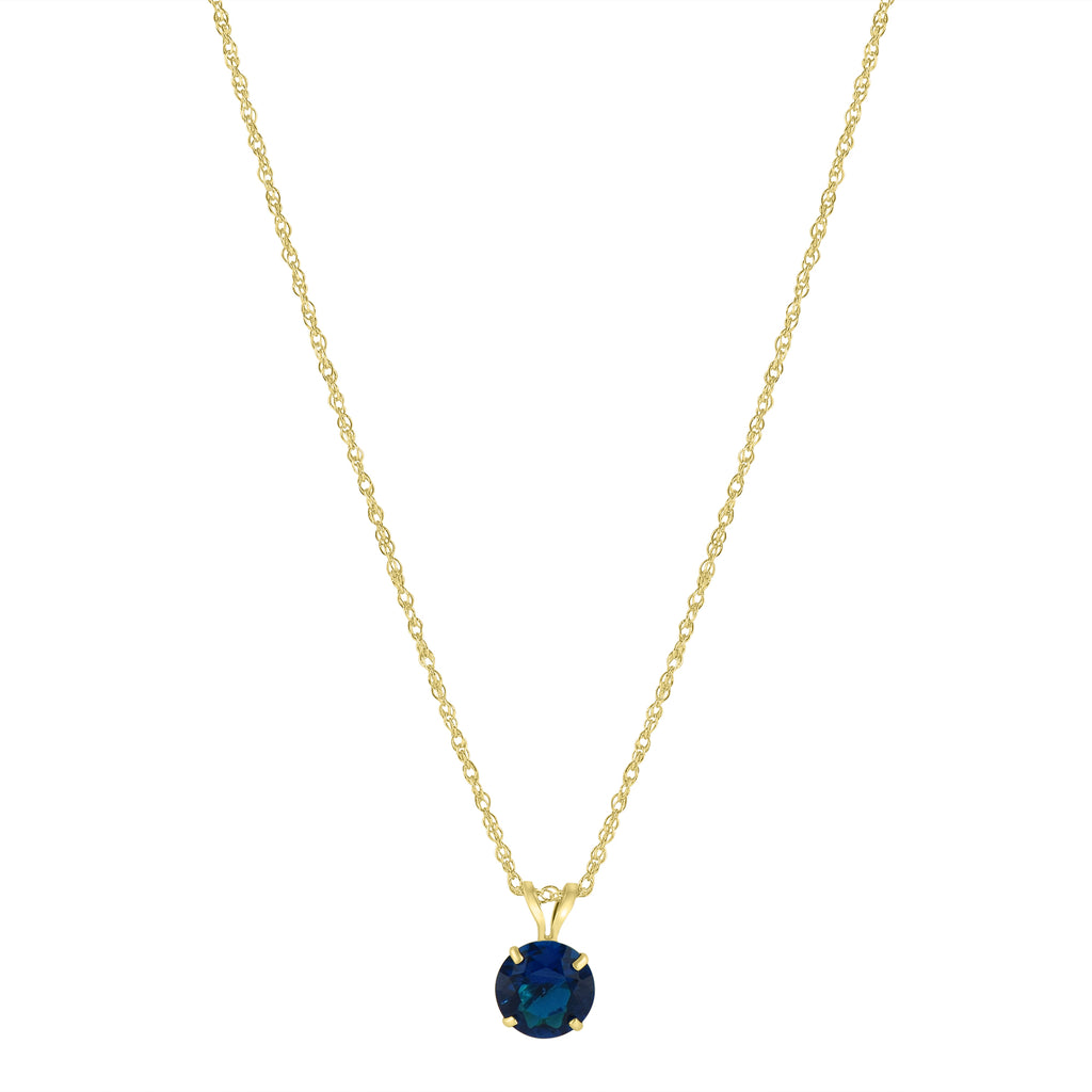 18ct Yellow Gold 0.30ct Rainbow Sapphire Necklace - Laings